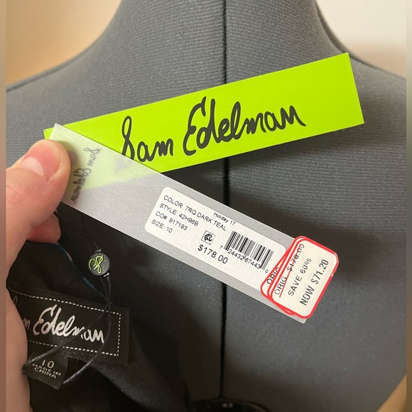 Kate Moss 90s! Gorgeous teal crushed velvet slip dress - Picture 9 of 9